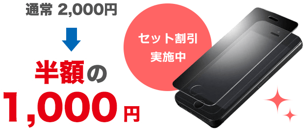 通常3,000円→半額の1,500円